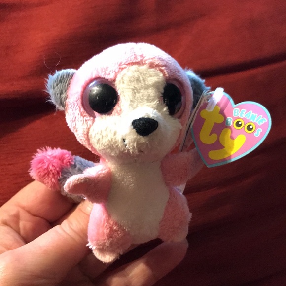 Beanie Boo Bubblegum (Lemur) 6 inch Size and mini Beanie Boo Bubblegum with tags - Picture 6 of 9